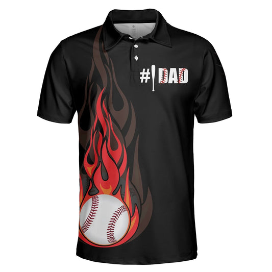 Baseball Fire American Flag Eagles Black Theme Polo Hawaiian Shirt, Hawaiian Shirt Gift, Christmas Gift