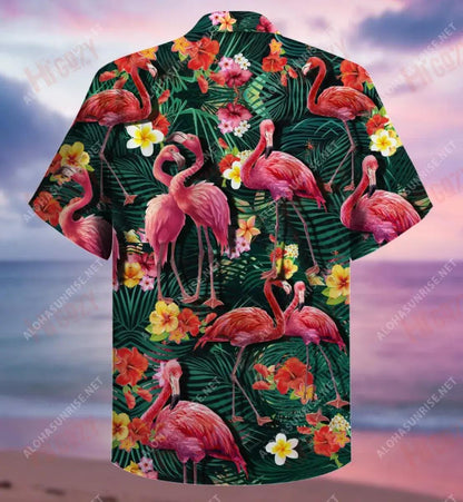 Let'S Get Flocked Up Flamingo Short Hawaiian Shirt Ocean Aloha Shirt Hawaiian Crazy Shirts Hawaiian Shirts For Women, Hawaiian Shirt Gift, Christmas Gift