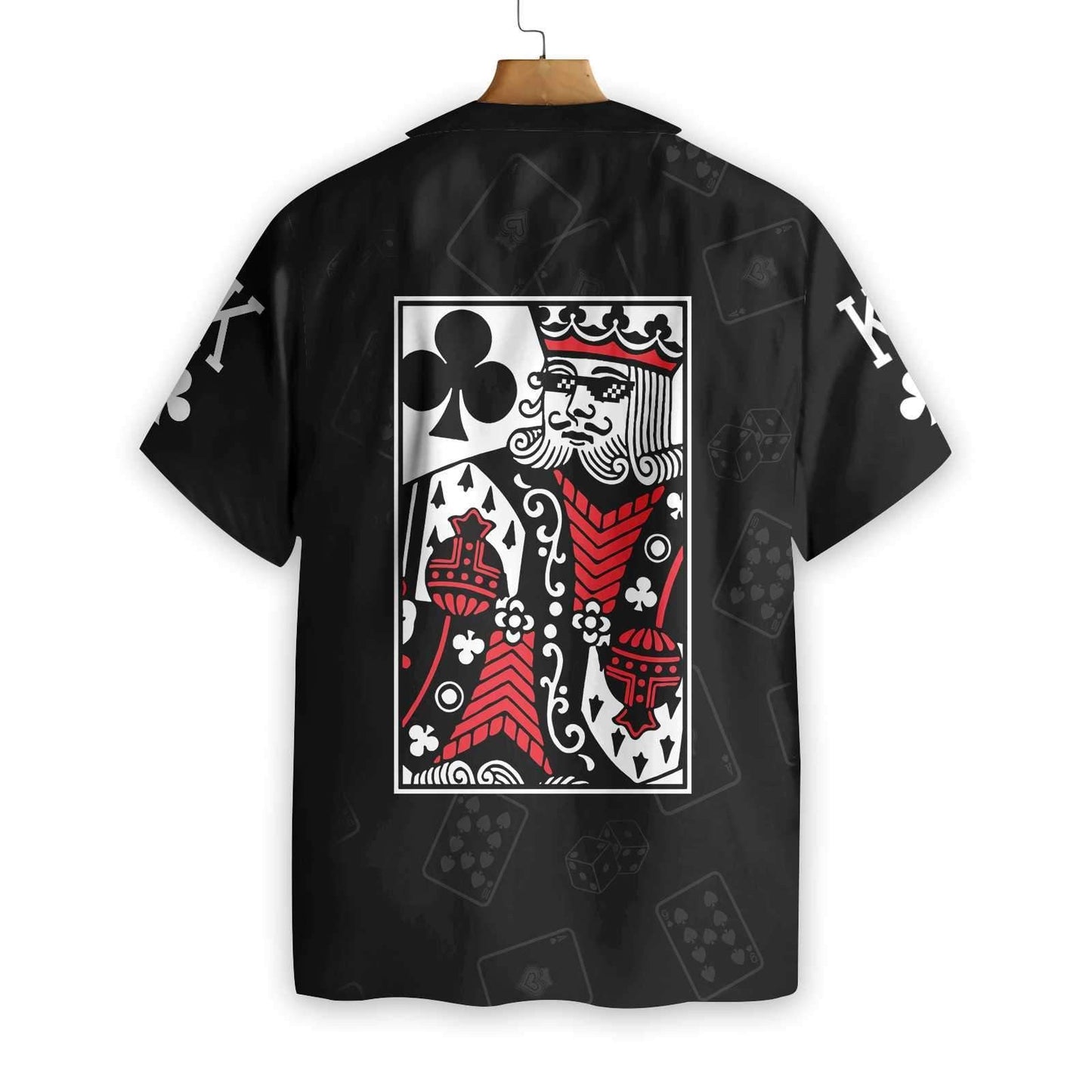 King Card On Black Design Hawaiian Shirt, Hawaiian Shirt Gift, Christmas Gift
