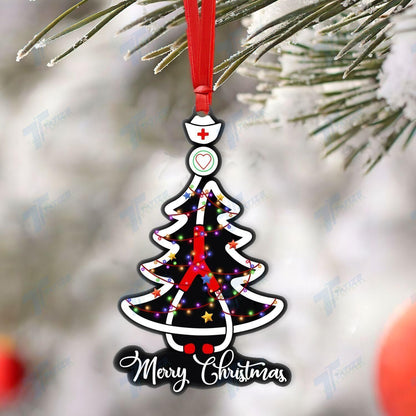 Christmas Nurse Acrylic Ornament, Christmas Gift, Christmas Decoration