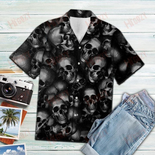 Crazy Skull - Hawaiian Shirt Hobbies Short Sleeve Custom Hawaiian Shirts Hawaiian Shirts For Men, Hawaiian Shirt Gift, Christmas Gift