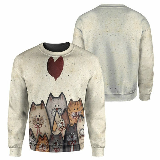 Cat - 3D All Over Printed Shirt Tshirt Hoodie Apparel
