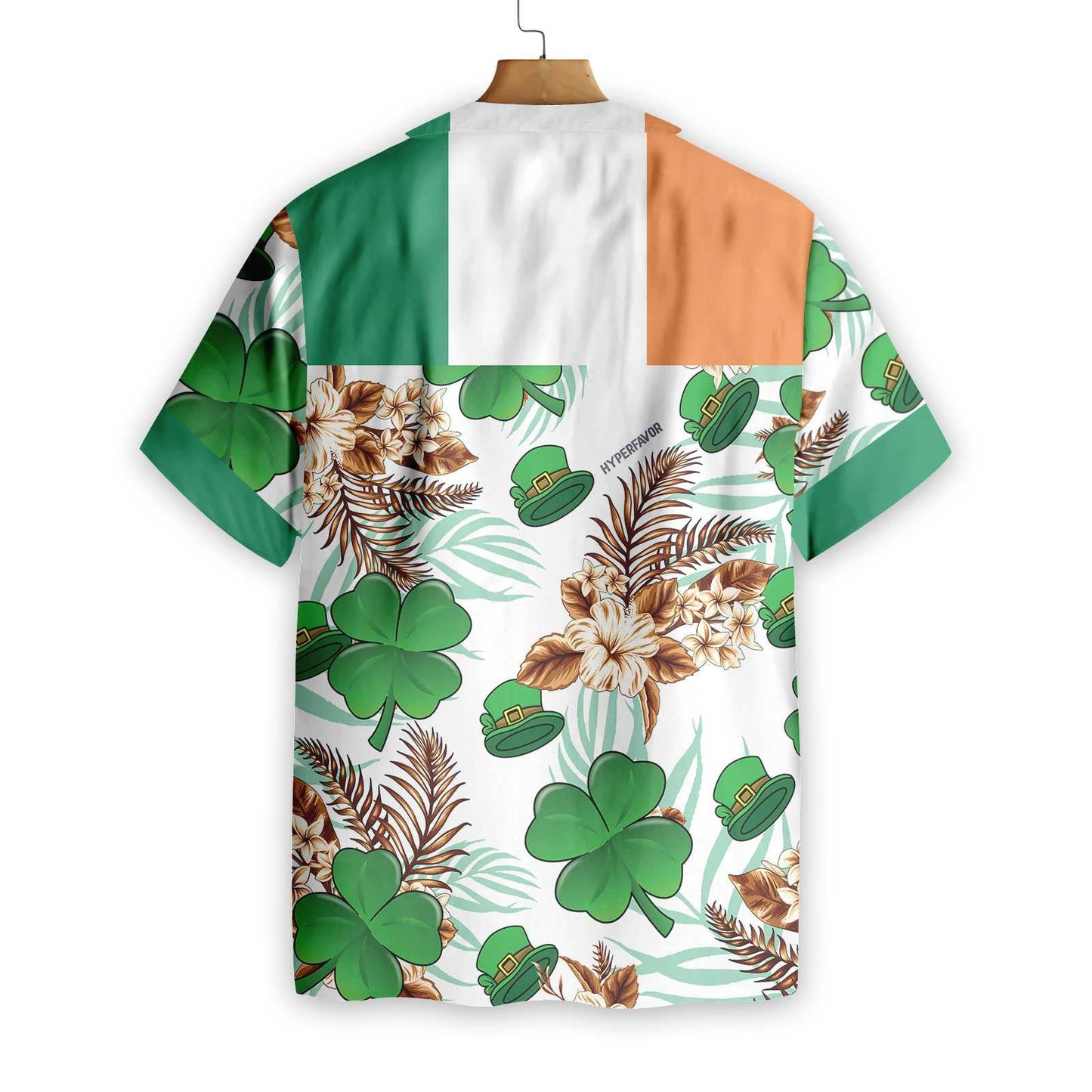 Irish People Proud Shamrock And Flower Pattern Hawaiian Shirt, Hawaiian Shirt Gift, Christmas Gift