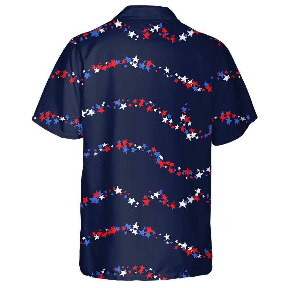 Holiday Confetti In US Flag Colors For Independence Day Hawaiian Shirt, Hawaiian Shirt Gift, Christmas Gift