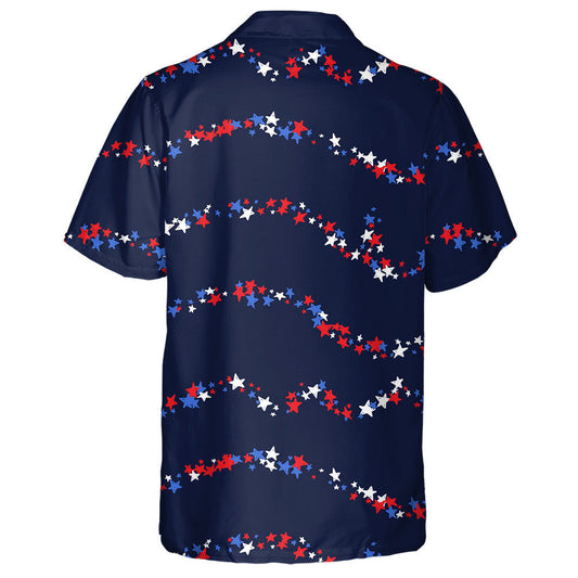 Holiday Confetti In US Flag Colors For Independence Day Hawaiian Shirt, Hawaiian Shirt Gift, Christmas Gift