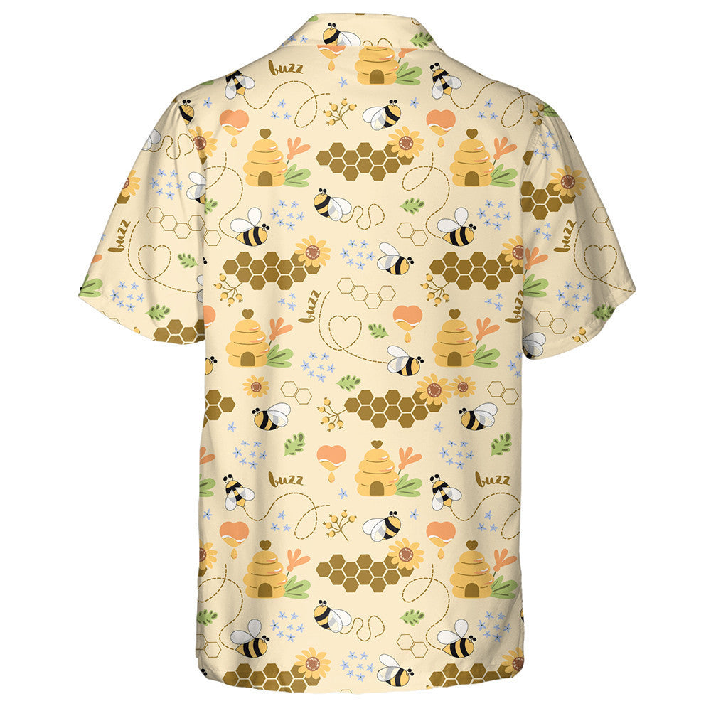Sweet Honey Cute Bees Tasty Healthy Honey Hawaiian Shirt, Hawaiian Shirt Gift, Christmas Gift