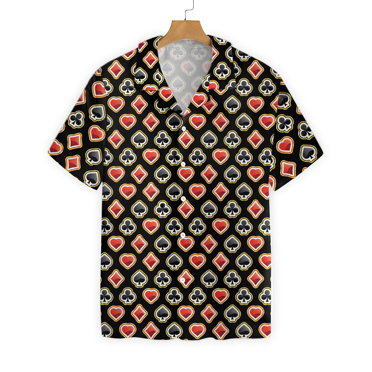 Casino Poker Black Hawaiian Shirt_Hawaiian Shirt Gift, Christmas Gift
