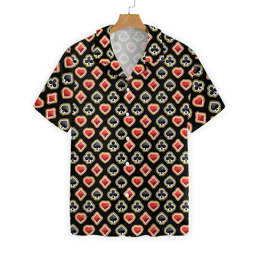 Casino Poker Black Hawaiian Shirt_Hawaiian Shirt Gift, Christmas Gift
