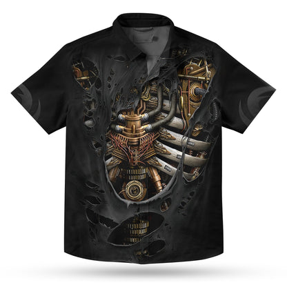 Awesome Mechanic Inside Body Nice Ornamental Hawaiian Shirt,Hawaiian Shirt Gift, Christmas Gift