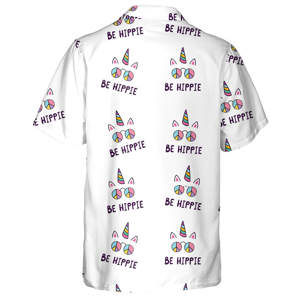 Lovely Pttern Of Hippie Guitar Rainbow And Flowers Hawaiian Shirt, Hawaiian Shirt Gift, Christmas Gift