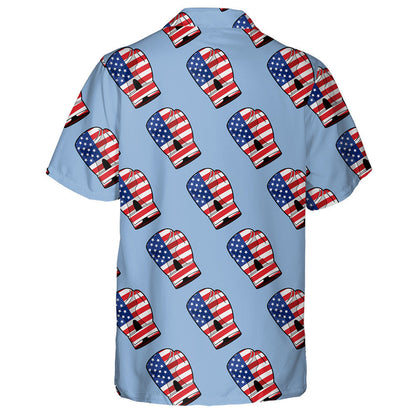 Sporty Accessory Boxing Glove With Flag Of America Hawaiian Shirt, Hawaiian Shirt Gift, Christmas Gift