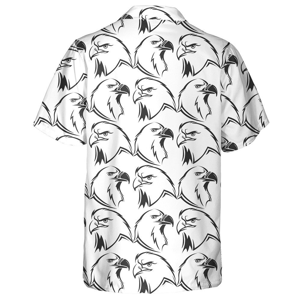Evil Eagle Head Face To Face Hawaiian Shirt,Hawaiian Shirt Gift, Christmas Gift