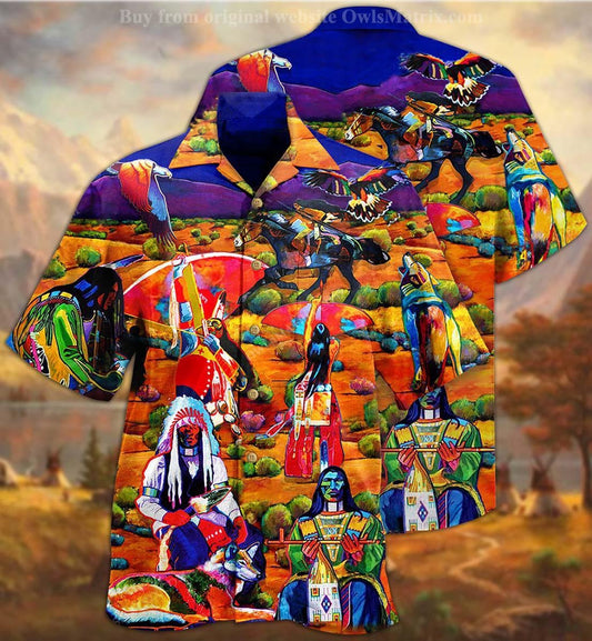 Native Human Love Red - Hawaiian Shirt, Hawaiian Shirt Gift, Christmas Gift