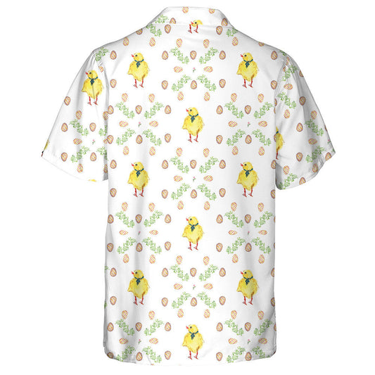 Cute Chicken In Bow Tie With Egg And Plant Hawaiian Shirt, Hawaiian Shirt Gift, Christmas Gift