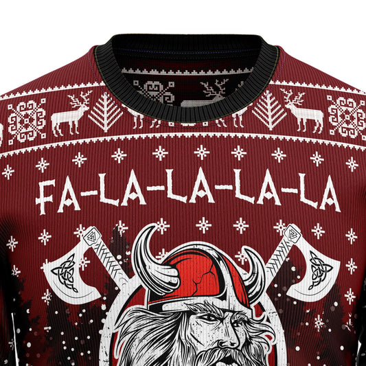 Vikings Fa La La La Ugly Christmas Sweater, Christmas Gift,Gift Christmas 2024