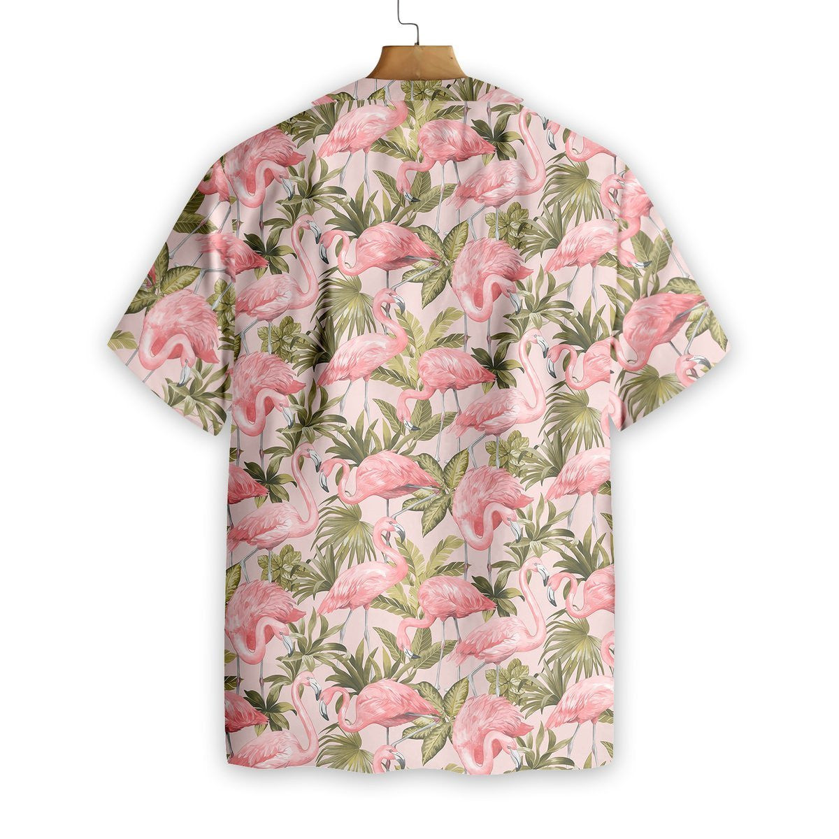 Tropical Leaves And Flamingo Pattern Hawaiian Shirt, Hawaiian Shirt Gift, Christmas Gift