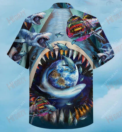 Who Loves Shark Short Hawaiian Shirt Hobbies Hawaiian T Shirts Tactical Hawaiian Shirt Hawaiian Shirts For Men, Hawaiian Shirt Gift, Christmas Gift