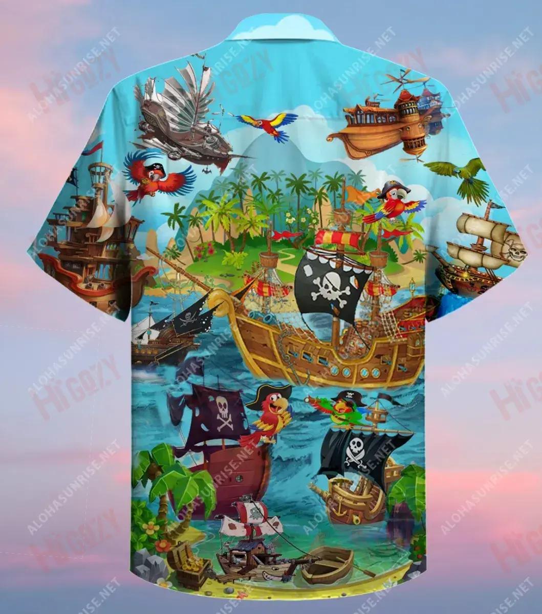 It'S A Pirate Life For Me Unisex Hawaiian Shirt Hobbies Short Sleeve Custom Hawaiian Shirts Hawaiian Shirts For Men, Hawaiian Shirt Gift, Christmas Gift