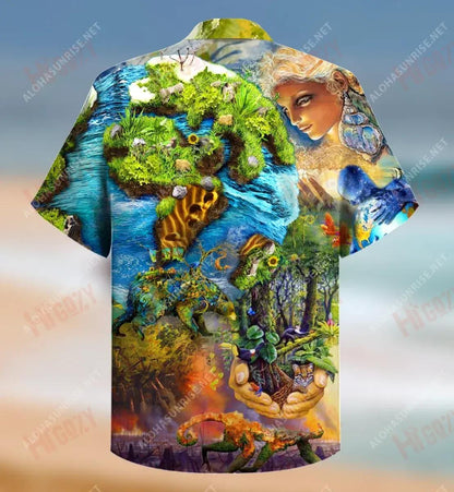 Environmental Protection Short Short Sleeve Shirt Ocean Hawaiian T Shirts Best Hawaiian Shirts Funny Hawaiian Shirts, Hawaiian Shirt Gift, Christmas Gift