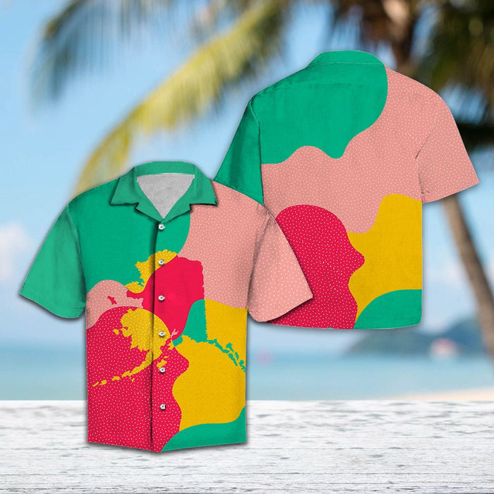 Amazing Colorful Alaska Painting Pattern Hawaiian Shirt, Hawaiian For Gift