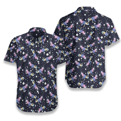 Astro T-Rex Dinosaur Black Theme Nice Design Hawaiian Shirt, Hawaiian Shirt Gift, Christmas Gift