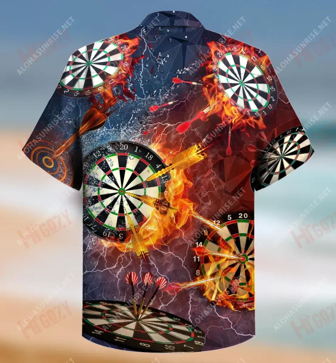 Born To Play Darts Forced To Work Hawaiian Shirt Vacation Short Sleeve Best Hawaiian Shirts Funny Hawaiian Shirts, Hawaiian Shirt Gift, Christmas Gift