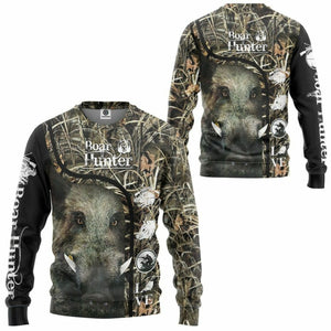 3D Love Boar Hunter Custom Tshirt Hoodie Apparel