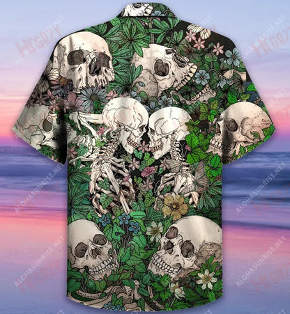 Follow Simple Rule Skull Unisex Short Sleeve Shirt Vacation Hawaiian T Shirts Tactical Hawaiian Shirt Funny Hawaiian Shirts, Hawaiian Shirt Gift, Christmas Gift