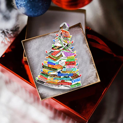Book Christmas Tree Shape Ornament, Christmas Ornament Gift, Christmas Gift, Christmas Decoration