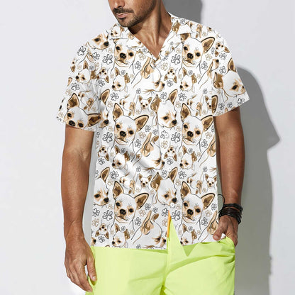 I Love Dog Cute Chihuahua Design Hawaiian Shirt,Hawaiian Shirt Gift, Christmas Gift
