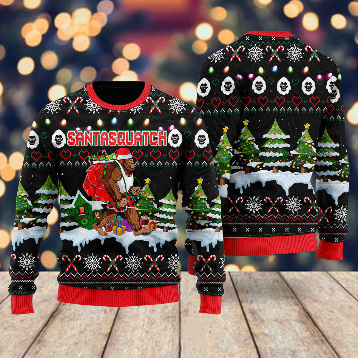 Bigfoot Christmas Santasquatch Ugly Christmas Sweater,Christmas Gift,Gift Christmas 2022