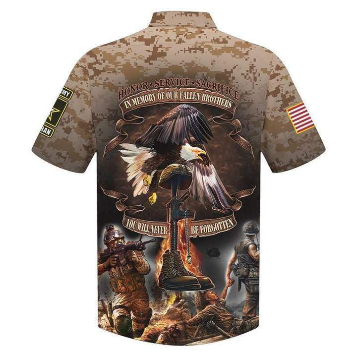 Veteran On Pixels Crazy Background Design Hawaiian Shirt, Hwaiian For Gift