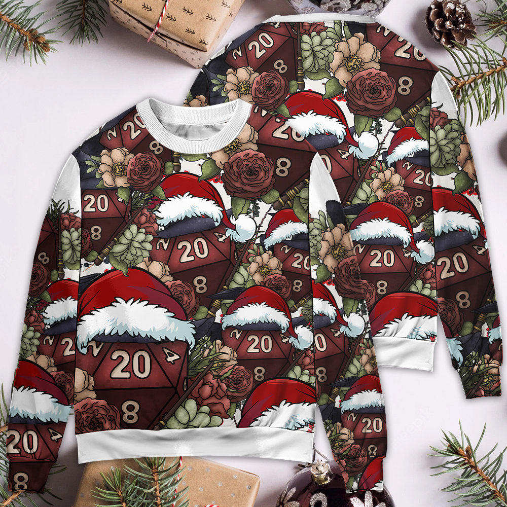 Christmas D20 Witch Dice D20 Xmas Vibe Ugly Christmas Sweater, Christmas Ugly Sweater, Christmas Gift, Gift Christmas 2024