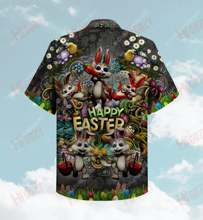 Happy Easter April 04 2021 Unisex Short Sleeve Shirt Hobbies Hawaiian T Shirts Hawaiian Crazy Shirts Funny Hawaiian Shirts, Hawaiian Shirt Gift, Christmas Gift