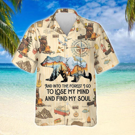 Ideal Design Hawaiian Shirt And Into The Forest I Go Camping, Hawaiian Shirt Gift, Christmas Gift