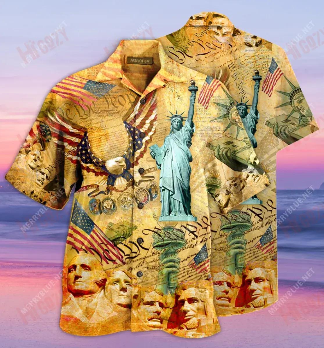 I Love My Country Best Patriotism Short Hawaiian Shirt Vacation Tropical Shirts Hawaiian Crazy Shirts Funny Hawaiian Shirts, Hawaiian Shirt Gift, Christmas Gift