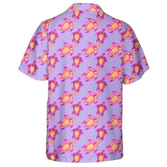 Tropical Blue Turtles And Bubbles On A Dark Blue Hawaiian Shirt, Hawaiian Shirt Gift, Christmas Gift