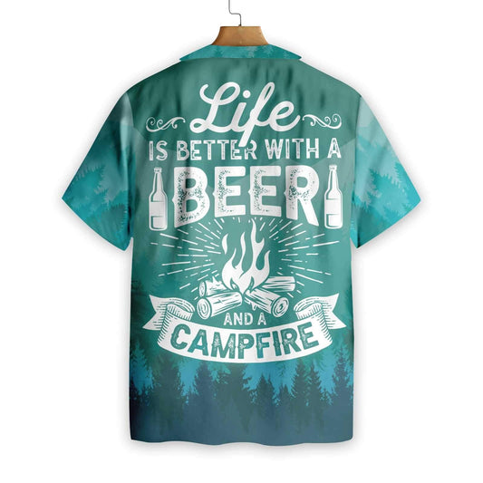Brown Bear Life Is Better With Beer Design Hawaiian Shirt, Hawaiian Shirt Gift, Christmas Gift