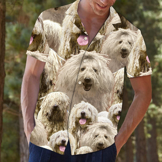 Komondor Awesome Dog Animal Face Collection Themed Hawaiian Shirt, Hawaiian Shirt Gift, Christmas Gift