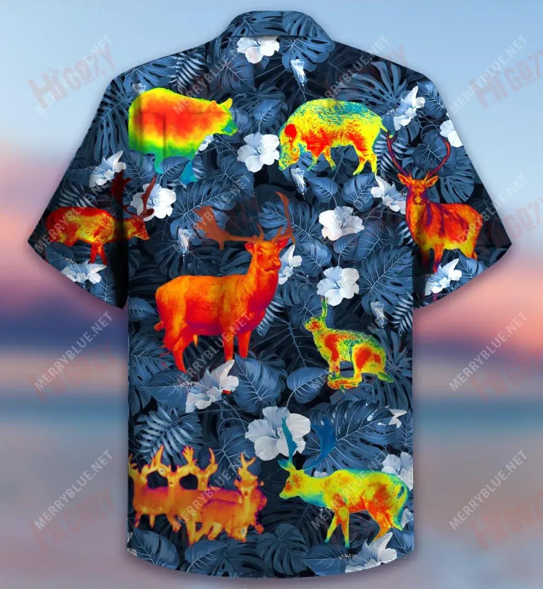 Thermal Amazing Animals Short Short Sleeve Shirt Vacation Hawaiian T Shirts Tactical Hawaiian Shirt Hawaiian Shirts For Women, Hawaiian Shirt Gift, Christmas Gift