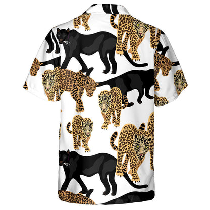 Tropical Animals Jungle Dreams With Leopards Hawaiian Shirt,Hawaiian Shirt Gift, Christmas Gift