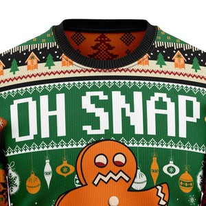 Oh Snap Gingerbread Ugly Christmas Sweater,Christmas Ugly Sweater,Christmas Gift,Gift Christmas 2024