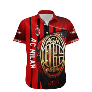 AC Milan Rossoneri Hawaiian Shirt, Christmas Gift