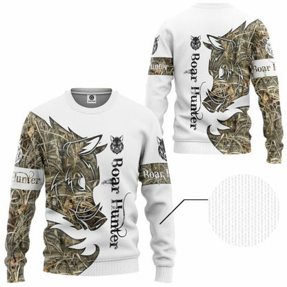 3D Wildschweinjäger Custom T-Shirt Hoodie Bekleidung