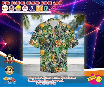 Octopus Hawaiian Shirt, Hawaiian Shirt Gift, Christmas Gift