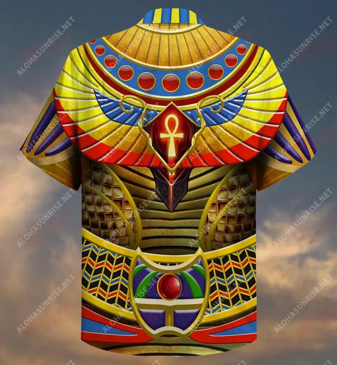 Egyptian God Armor Will Protect Yourlife Short Hawaiian Shirt Summer Short Sleeve Tactical Hawaiian Shirt Funny Hawaiian Shirts, Hawaiian Shirt Gift, Christmas Gift