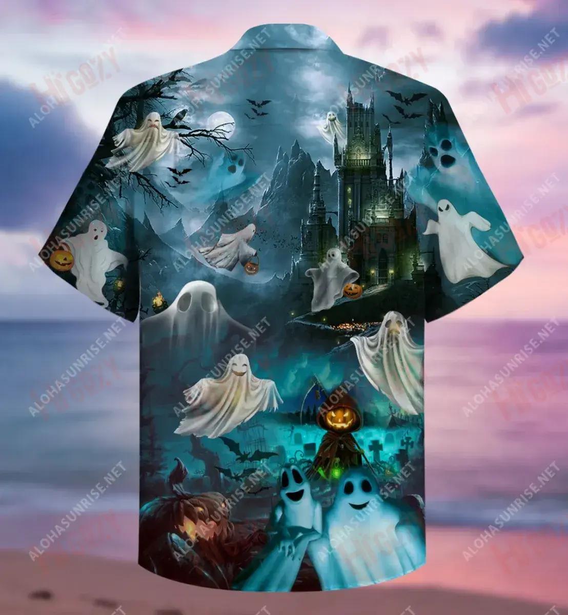 Say Boo And Scary On Unisex Short Sleeve Shirt Hobbies Hawaiian T Shirts Best Hawaiian Shirts Hawaiian Shirts For Women, Hawaiian Shirt Gift, Christmas Gift