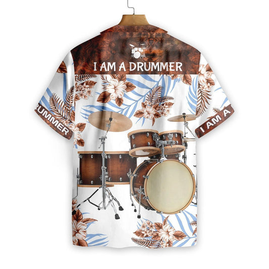 I Am A Drummer Pattern Hawaiian Shirt, Hawaiian Shirt Gift, Christmas Gift
