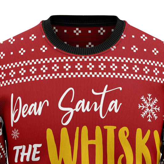 Dear Santa The Whisky Made Me Do It Ugly Christmas Sweater,Christmas Gift,Gift Christmas 2024