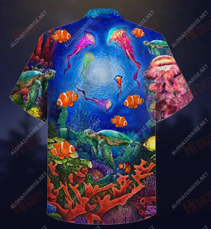 Wonderful Under Water World Short Hawaiian Shirt Hobbies Hawaiian T Shirts Tactical Hawaiian Shirt Hawaiian Shirts For Men, Hawaiian Shirt Gift, Christmas Gift